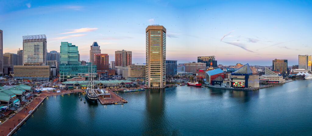 Baltimore Inner Harbor, the region the library is written for